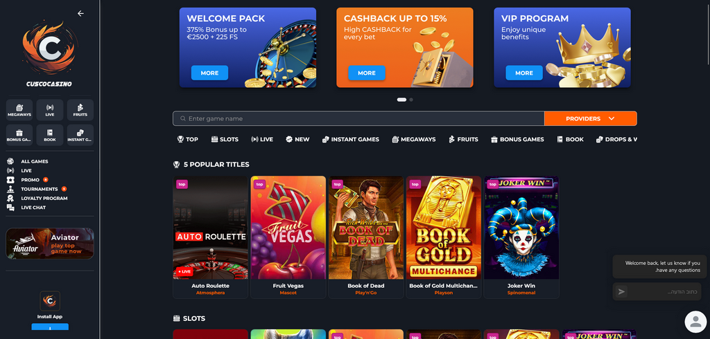 Cusco Online Casino